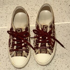 Dior WalkNDior Sneaker Burgundy and Cream 37